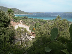 Blick auf Villa Nitiola von oben